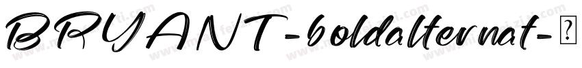 BRYANT -boldalternat字体转换